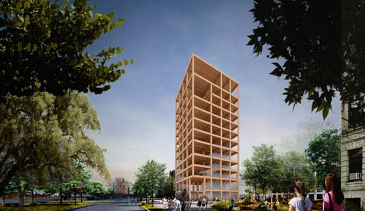 Diller Scofidio + Renfro 为美国波士顿大学设计木构垂直教学楼,减碳 87% - 3 的图像 13