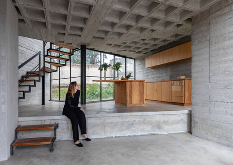 什么是华夫格天花板？ 47 种在网格下生活的室内设计 - 73 的图像 96