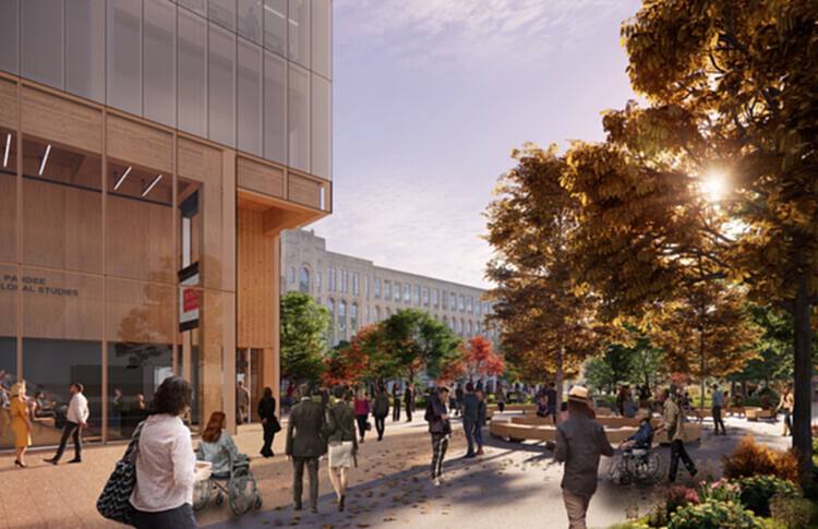 Diller Scofidio + Renfro 为美国波士顿大学设计木构垂直教学楼,减碳 87% - 2 的图像 13